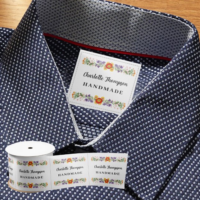 Ruban En Satin Étiquette Étiquette de couture personnalisée Étiqu (Custom Clothing Labels Sew On Sewing Label Tag Satin Ribbon)