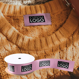 Ruban En Satin Étiquettes de logo personnalisées Tags en tissu fa