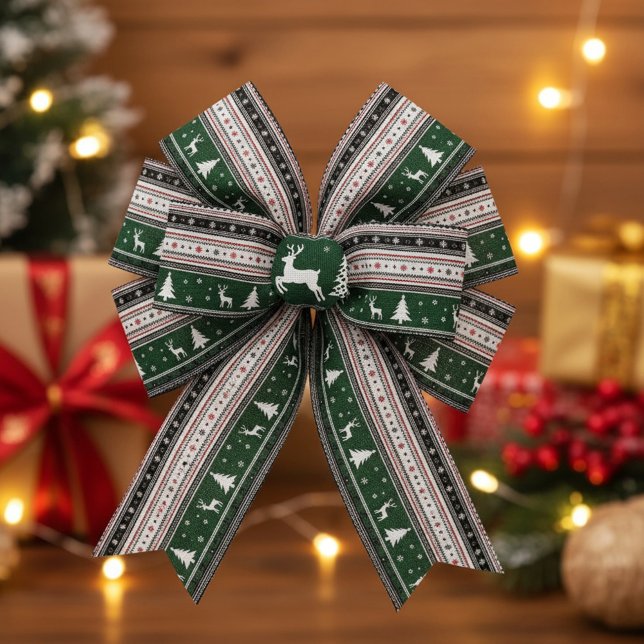 Ruban En Satin Fair Isle Holiday Knit (Créateur téléchargé)