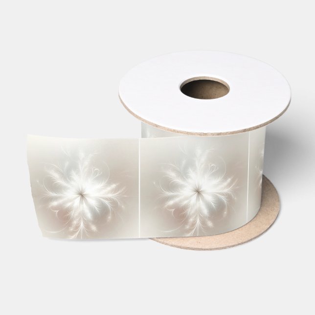 Ruban En Satin Fancy Fractal Snowflakes (Bobine)