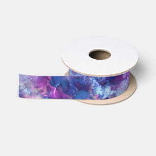 Ruban En Satin fantaisie aquarelle - ambiance espace profond :