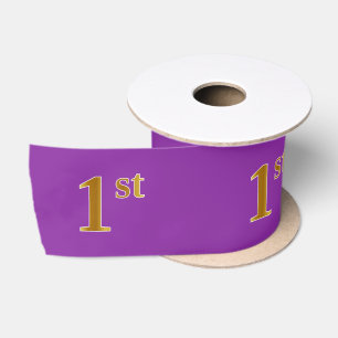 Ruban En Satin Faux/Imitation Gold "1st" Numéro d'événement (viol
