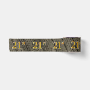 Ruban En Satin Faux/Imitation Gold "21st" Numéro d'événement (Rus