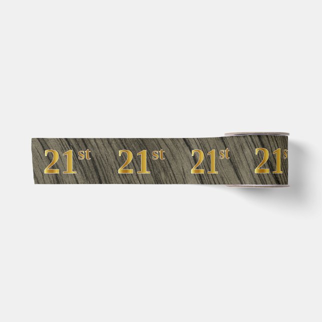 Ruban En Satin Faux/Imitation Gold "21st" Numéro d'événement (Rus (Devant)