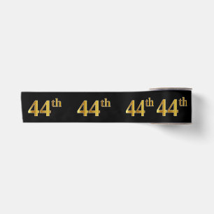 Ruban En Satin Faux/Imitation Gold "44th" Numéro d'événement (