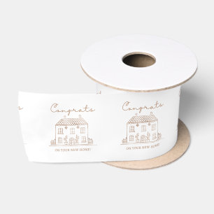 Ruban En Satin Félicitations Pour Votre Nouveau Ruban Home