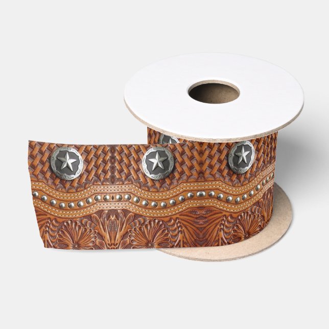 Ruban En Satin Ferme rustique Sud-Ouest Cowboy Ouest Pays (Bobine)