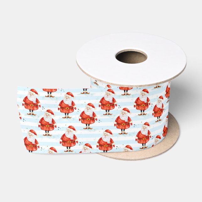 Ruban En Satin Festive Cute Santa Claus (Bobine)