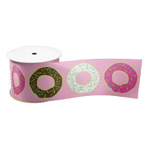 Ruban En Satin Fête d'anniversaire de Donut