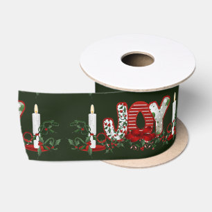 Ruban En Satin Fêtes de Noël Joie
