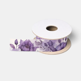 Ruban En Satin Feuillage violet Arche florale Pagan Handfasting
