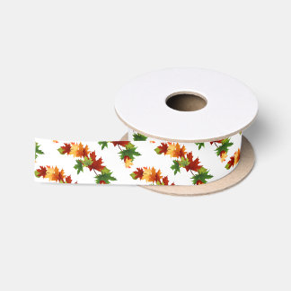 Ruban En Satin Feuilles d'automne