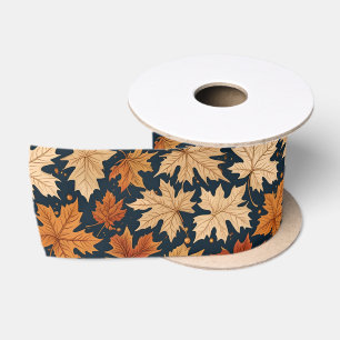 Ruban En Satin Feuilles de la récolte d'automne et d'automne