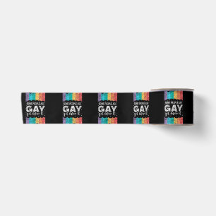 Ruban En Satin Fierté LGBT arc-en-ciel vintage Certaines personne