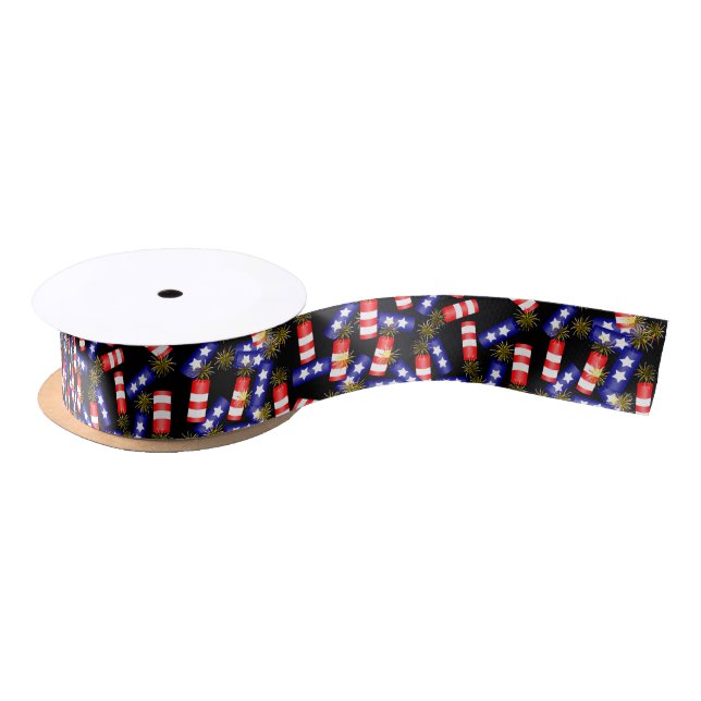 Ruban En Satin Firecrackers for the 4th of July (Bobine)