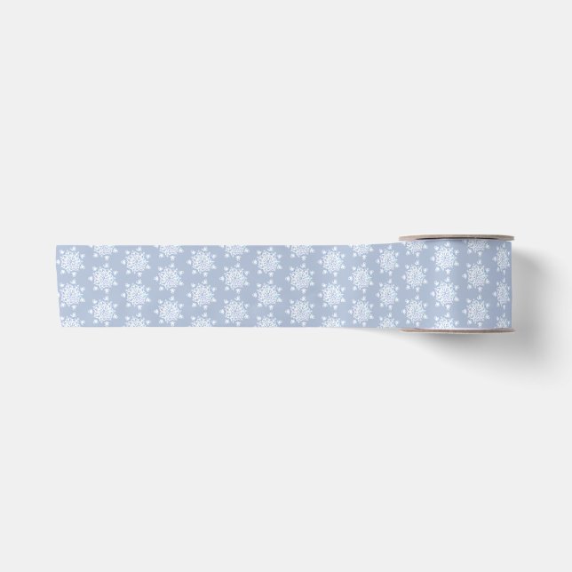 Ruban En Satin Flacon de neige bleu glace (Devant)