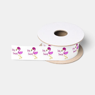Ruban En Satin Flamant rose flamboyant