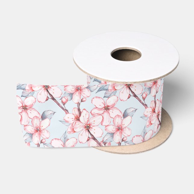 Ruban En Satin Fleur de cerisiers 3 (Bobine)