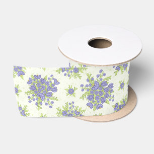 Ruban En Satin Fleur élégante lilas violet printemps