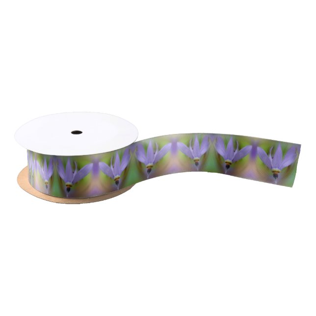 Ruban En Satin Fleur Lily violette pâle gros (Bobine)