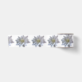 Ruban En Satin Fleurs blanches motifs de marguerite