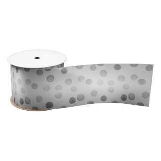 Ruban En Satin Fond dégradé à pois dorés