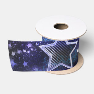 Ruban En Satin Fond spatial avec étoiles