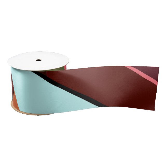 Ruban En Satin Forme géométrique Abstraite 7 (Bobine)