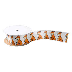 Ruban En Satin Foxes personnalisables