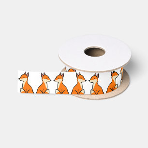 Ruban En Satin Foxes personnalisables