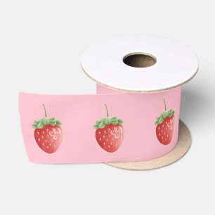Ruban En Satin Fraise