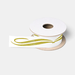 Ruban En Satin Frontière d'or - ornement III + votre backgr.
