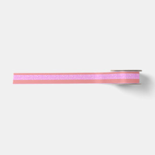 Ruban En Satin Fun mignon rose rayures géométriques