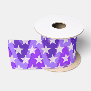 Ruban En Satin Funny Stars Motif transparent + votre arrière - pl