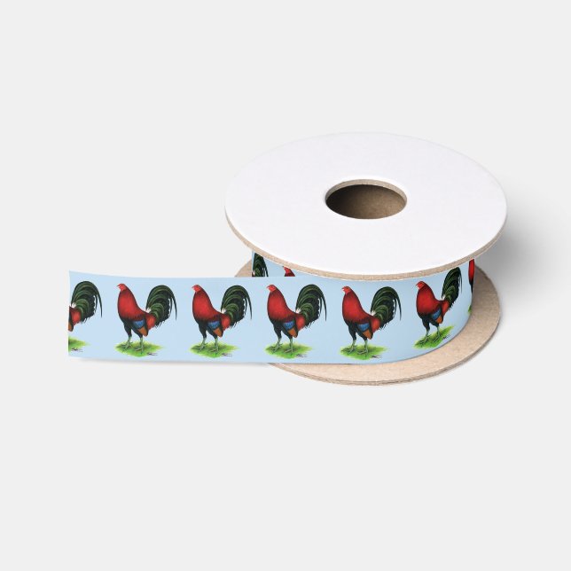 Ruban En Satin Gamecock : Rouge foncé (Bobine)