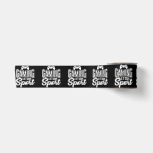Ruban En Satin Gamer - Jouer Est Mon Sport Préféré