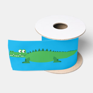 Ruban En Satin Gator Alligator Crocodile 1er anniversaire