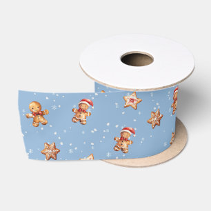 Ruban En Satin Gingerbread Cookies et Snowflakes