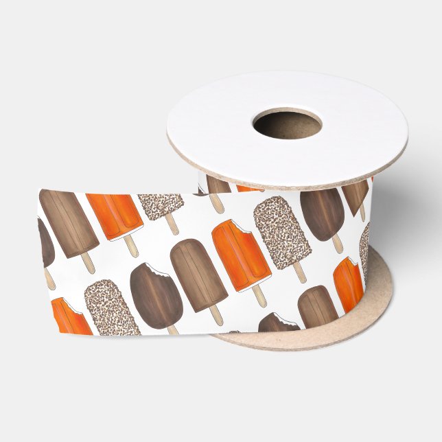 Ruban En Satin Glace Pops Bars Popsicle Creamsicle Fudge (Bobine)