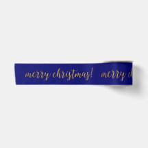 Golden Script Joyeux Noël Blue Navy Idée cadeau
