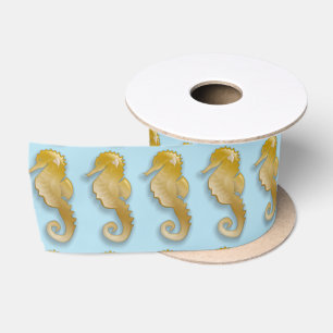 Ruban En Satin Golden Seahorse Thunder_Cove