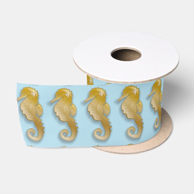 Ruban En Satin Golden Seahorse Thunder_Cove (Bobine)