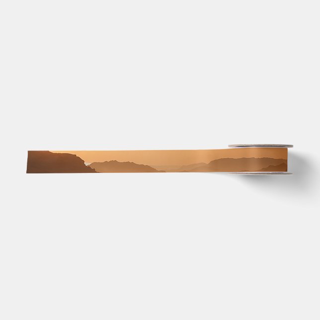 Ruban En Satin Golden Serenity - Desert Landscape at Sunset (Devant)