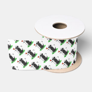 Ruban En Satin Golf Black Labrador Retriever Dog - mignonne