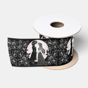 Ruban En Satin Gothique Emo Enfants Kiss Valentine's Day