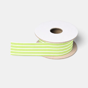 Ruban En Satin Grandes bandes de chaux vert