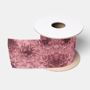 Ruban En Satin Grappe florale Mauve Dahlias