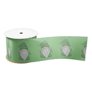 Ruban En Satin Green Gnome