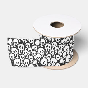 Ruban En Satin Halloween ghoul Ribbon