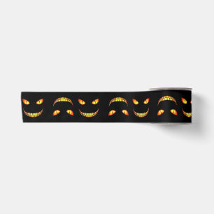 Ruban En Satin Halloween noir effrayant